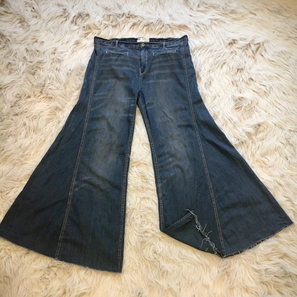 Free People Denim Bell Bottoms
